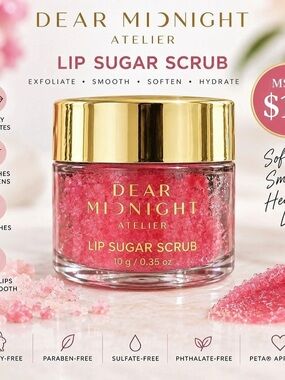 3/30 ✨✨ Dear Midnight Atelier Lip Sugar Scrub Pink